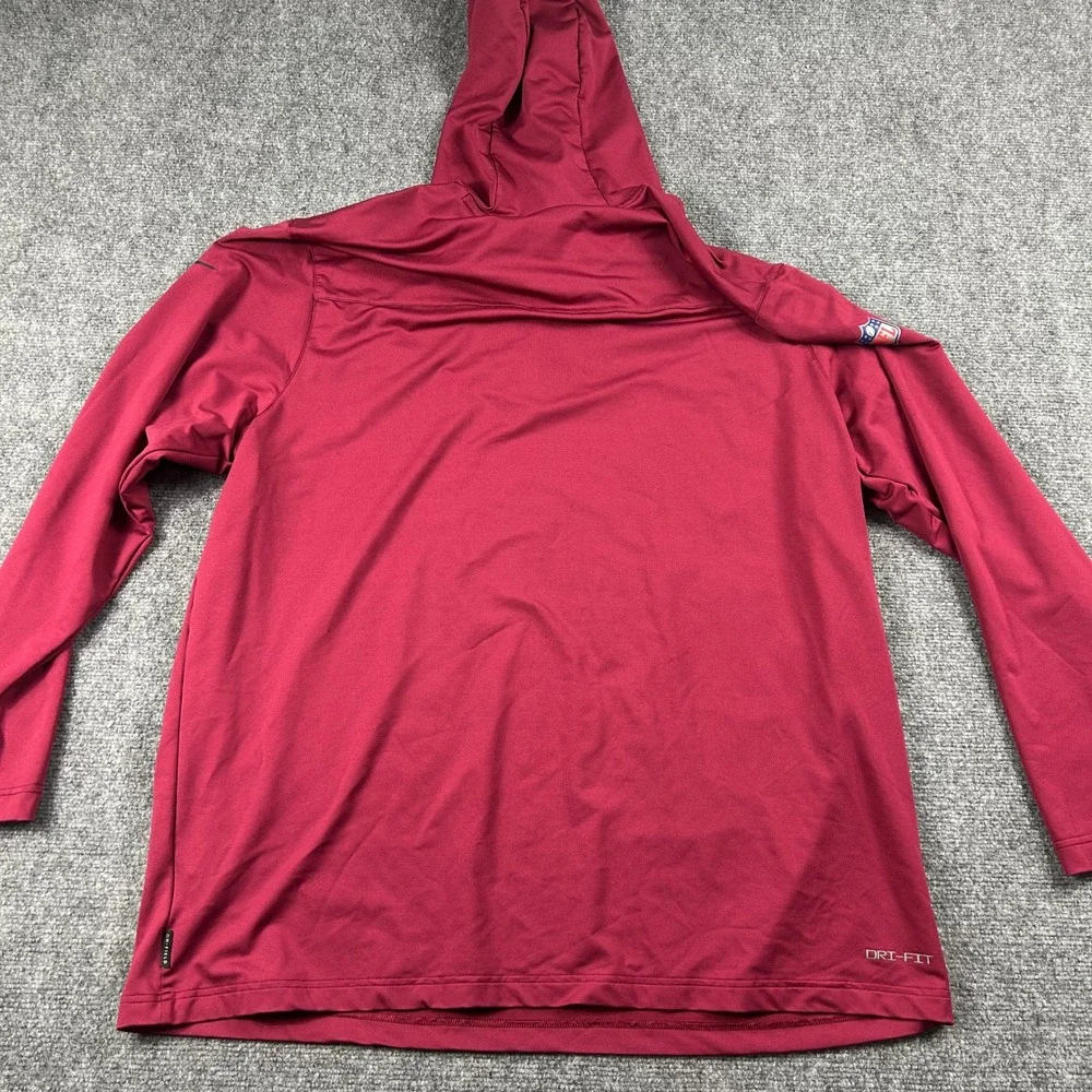 Nike Hoodie Mens XXL Burgundy Washington Commanders NFL Dri-FIT Pullover Shirt - Picture 6 of 9